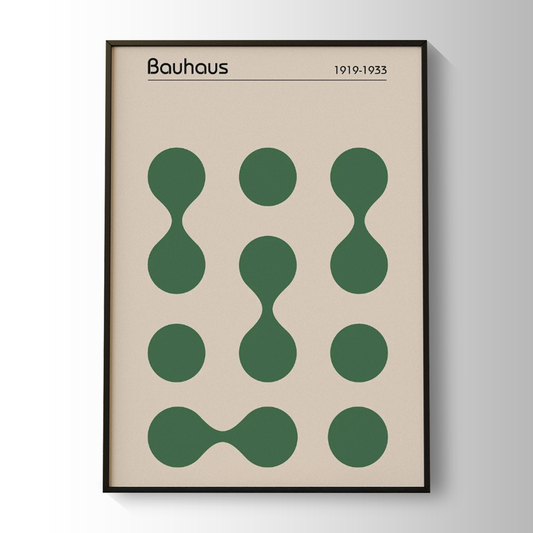 Bauhaus Green Circle Drops