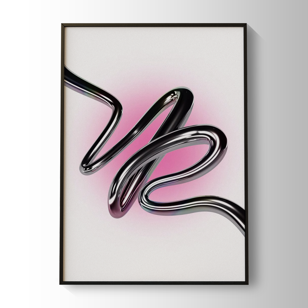 Chrome with Pink Aura